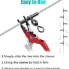 JSHANMEI Sleeve Swivels Fishing Cross Line Swivels 3 Way Swivels Fishing Three Way Crimp Swivel Heavy Duty Brass Triple Swivels Saltwater Fishing Tackle - Image 5
