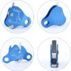 UTSGFR Climbing Ascender Fall Protection Belay Device Aluminum Magnesium Alloy for 10-12mm Climbing Rope for Rock Climbing Mountaineering Tree Caving Rescue - Image 2