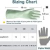 Household Cleaning Gloves,2-Pairs Long Sleeves PVC Reusable Dishwashing Gloves with Cotton Flocked Liner - Image 6