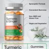 Turmeric and Ginger Gummies | 120 Count | Peach Flavor | Vegan Non-GMO & Gluten Free Supplement | by Horbaach - Image 3