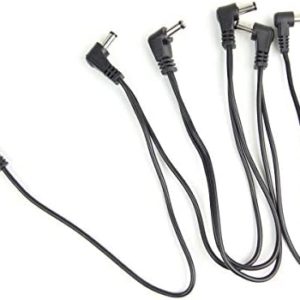 6 Way Daisy Chain Cable For Electric Guitar Effect Pedal Power Supply Cord Lead