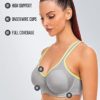 ZeroBound Women's High Impact Sports Bra Underwire Full Support Lightly Lined Workout Adjustable Straps Plus Size Bras - Image 4