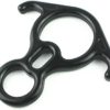 PROND Terminal 8 Descender, Rescue Figure 8 Descender with Lock Off Ears, 50KN Aluminum Alloy Bent-Ear Descender for Climbing Rescuing Or Escaping Descender, Climbing Belay & Rappel Equipment - Image 2