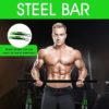 XTREME TECH Resistance Bands Set | Workout Kit with Bar, Handles, Door Anchor, Ankle Straps, Carry Bag, Insert Upto 180LBS for Heavy Exercise Home Gym Fitness Equipment Men & Women, Green - Image 7