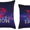 TRX Trading Investing TRON Crypto TRX Coin Cryptocurrency 3.0 TRON Technology Throw Pillow, 18x18, Multicolor - Image 3