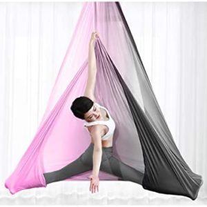 HONGYIFEI2021 Yoga Hammock Aerial Yoga Hammock Hammock for Yoga Studio Aerial Yoga Home Yoga Micro Elastic Yoga Sling Sling Aerial Yoga Hammock (Color : C)