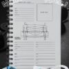 GotchaZ Fitness Journal & Workout Planner, Workout Log Book for Weight Loss, Exercise Log Book for Men Women, Weight Lifting log book, Fitness Tracker & journal, Black, 8.5 x 6 x 0.6 - Image 2