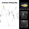 FREGITO 5 Arms Alabama Umbrella Rig Fishing Bass Kit Fishing Lures Bait Rigs for Lures Trout Salmon Freshwater - Image 5