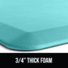 Gorilla Grip Anti Fatigue Standing Desk Mat, Thick Cushioned Kitchen Floor Mats, Washable, Stain Resistant, Supportive Comfort Padded Rug, Large Ergonomic Office Antifatigue Runner Pad, 39x20, Mint - Image 8