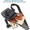 Sling Backpack with USB Charging Port, Chest Bag Crossbody Daypack Shoulder Bag for Men, Hiking, Cycling, Travel - Image 4