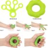 Hand Grip Strengthener 3Pcs - Adjustable Finger Exerciser, Grip Strength Trainer for Arthritis - Hand Grip Workout Equipment for Musician - Finger Stretcher Resistance Band Grip Ring, Guitar Beginner - Image 6