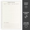 Fitness Journal for Men Workout Planner Tracker for Weight Loss Exercise Lifting for Women Exercise Log Book Gym Bodybuilding Progress Daily Food Diary Meal Planner Health & Wellness Planner,Blue - Image 3