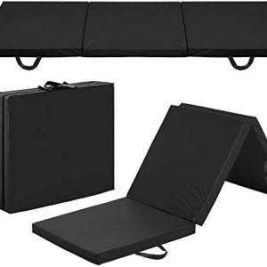 Best Choice Products 6ftx2ftx2in Folding Gym Mat Tri-Fold Exercise Gymnastics Aerobics Workout Fitness Floor Mat w/Carrying Handles