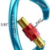 XINDA Screwgate Locking Carabiner Clip - Professional Rock Climbing Carabiner Screw Lock,Heavy Duty Carabiners for Climbing,Mountaineer,Hammock,Camping,Outdoor Equipment - Image 6