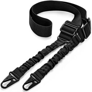 EZshoot 2 Point Rifle Sling Adjustable Traditional Sling with Metal Eagle Hook