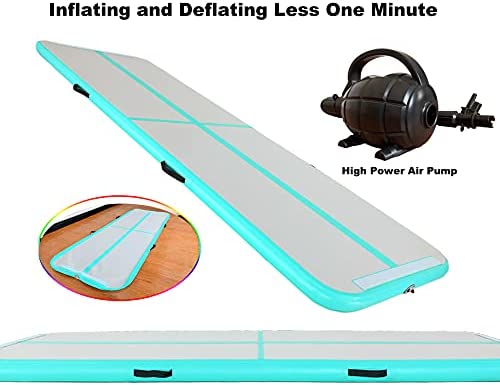 Marfula Inflatable Air Track Mat Gymnastics Mat Training Mats 4 inches Thickness With Carry Bag / Electric Pump For Home Use/Training/Cheerleading/Yoga/Water - Image 4