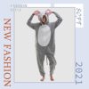Snug Fit Unisex Adult Onesie Pajamas, Flannel Cosplay Animal One Piece Halloween Costume Sleepwear Homewear - Image 2