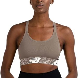 New Balance Women's Seamless MID Impact Sport Bra with Adjustable Straps and Removable Pads