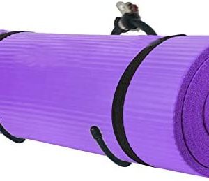 Multi-Purpose ( Adjustable ) Yoga/Exercise Mat Storage Hangers,Wall-Mounted Rack - Hangs Yoga Blocks, Towel, Foam Rollers, Gym Mats , yoga physio studio bracket stand - hold Up to 20Lbs,