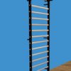 ARTIMEX Stall Bars Metal/Wood (Swedish Ladder) for Physical Therapy and Gymnastic - Used in Homes, Gyms, Clinics and Fitness Centers - 7 feet, 6 1/2 x 2 feet, 11 1/2 inches, Code 221-M-Black - Image 7