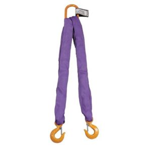 American Industrial/Polyester Round Sling Bridle - Purple / 6 Ft. Long/DOS-EN30 / 60 Degrees: 4,500 LBS.