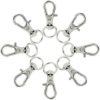 50 pcs Swivel Clasps Lanyard Snap Hook,cnomg Metal Swivel Lanyard Snap Hook Lobster Claw Clasp(Sliver) - Image 3