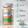 Turmeric and Ginger Gummies | 120 Count | Peach Flavor | Vegan Non-GMO & Gluten Free Supplement | by Horbaach - Image 4