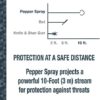 SABRE Defense Spray with Quick Release Key Ring, 25 Bursts, 10-Foot (3 Meters) Range, 3-in-1 Formula Contains Pepper Spray, CS Military Tear Gas and UV Marking Dye, Twist Lock Safety, 2 Pack - Image 7