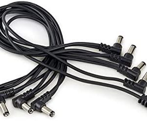 Rockboard Flat Daisy Chain Cable 8 Outputs, angled
