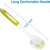 Scrub Brush for Dish Kitchen Sink Pot Pan with Stiff Bristles, Yellow-Green, 3pcs - Image 4