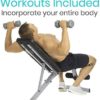 Vive Dumbbell Workout Poster - Home Gym Exercise for Upper, Lower, Full Body - Laminated Bodyweight Chart for Back, Arm, Core and Legs - Free Weight Building Guide For Men, Women, Elderly (30" x 17") - Image 8