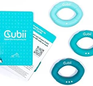Cubii Accessories, Mat, 3lb Dumbbells, Squishii Hand Exerciser, 2lb Soft Grip Weights, and Ultimate Bundle