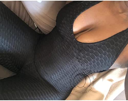 SEASUM Women Texture Bodysuit Sleevesless Sport One-Piece Backless Sexy Slimming Bodycon Rompers Jumpsuit - Image 5
