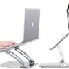 BoxWave Stand and Mount for Lenovo ThinkPad P40 Yoga (Stand and Mount by BoxWave) - Executive VersaView Laptop Stand, Ergonomic Adjustable Metallic Laptop Stand - Metallic Silver - Image 3