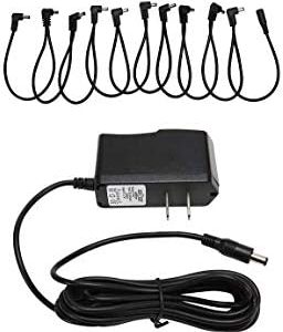 Pig Hog Power Kit - 9 Volt Effect Pedalboard Power Supply + 10 Spot Daisy Chain