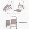 DLT Iyengar Foldable Yoga Chair W/Width 31mm Lumbar Support, Removable Bold 25mm Steel Pipe Yoga Chair Auxiliary Tool, Balanced Body Headstand Bench Ideal Chair - Image 3