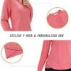 COOrun Workout Shirts for Women Long Sleeve Yoga Tops Casual Hiking Tee Shirt Athletic Breathable Top Quick Dry - Image 4