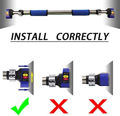 NEWAN Doorway Pull Up and Chin Up Bar Upper Body,Door Exercise Bar Without Screw Installation,Workout Bar for Home Gym Exercise Fitness - 440 LBS - Image 4