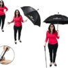 Stand A Roo RainCane Umbrella, Lightweight, Windproof, Heavy-Duty Frame, Easily Holds Your Weight Keeps You Steady, Non-Skid Foot, for Seniors, After Surgery, or Anyone who Needs a Helping Hand - Image 2