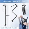 Walking Cane for Women,Lightweight and Adjustable Foldable Walking Cane for Seniors & Adults,Portable Hand Walking and Mobility Daily Living Aid for Men & Women Thanksgiving Gifts - Image 2