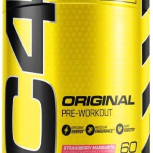 C4 Original Pre Workout Powder Strawberry Margarita | Vitamin C for Immune Support | Sugar Free Preworkout Energy for Men & Women | 150mg Caffeine + Beta Alanine + Creatine | 60 Servings