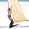 Aerial Hammock Kit, Pilates Flying Swing Aerial Silks Replacement Fabric 5 Meters Long for Home Outdoor Aerial Dance Daisy Chain,Carabiner XJJUN (Color : A, Size : 5m) - Image 2