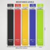 AITUSI Resistance Bands, Exercise Workout Loop Bands for Legs Arms, 5 Set of Different Resistance Levels Elastic Bands for Women and Men for Yoga, Gym, Training, with Carry Bag and Instruction Guide - Image 2