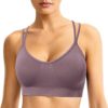 Women's Cross Back Sport Bras,Padded Strappy Criss Cross Cropped Bras for Yoga Workout Fitness S-2XL - Image 3