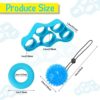 3 Pcs Hand Grip Strengthener 3 Pcs Finger Exerciser and 3 Pcs Hand Balls for Exercise, Hand Exerciser Grip Strengthener Finger Strength Trainer for Relieve Wrist Thumb Pain Stress Climbing - Image 2