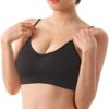 KCDDUMK 4 Pieces Cami Bras - Women's V-Neck Padded Seamless Straps Bralette Everyday Basic Sleeping Bra - Image 4