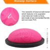 ATIVAFIT Balance Ball Half Exercise Ball Balance Trainer Inflatable Yoga Ball for Home Gym Workouts Core Strength Fitness Half Ball with Resistance Bands, Pump, Support to 660 lbs - Image 2