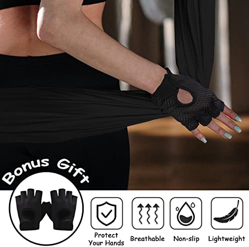 Luceinvita 11 Yards Aerial Silks Kit - Durable Aerial Yoga Hammock with Hardware & Guide Low to Medium Stretch Yoga Swing for Kids and Adults - Yoga Starter Kit for Home or Outdoor - Image 4