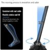 Seniors Walking Cane with LED Light,Lightweight and Portable Aluminum Collapsible Cane,5 Level Adjustable Pivoting Quad Base Walking Cane for Adults Men Women - Image 4