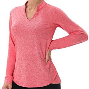COOrun Workout Shirts for Women Long Sleeve Yoga Tops Casual Hiking Tee Shirt Athletic Breathable Top Quick Dry